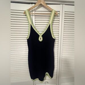 Anthropologie Black and Green Dress-BRAND NEW